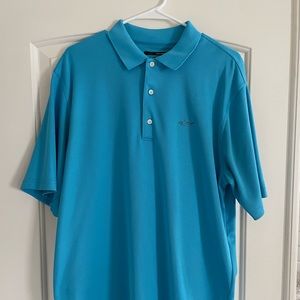 Large Bright Blue Greg Norman Golf Polo